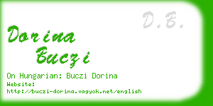 dorina buczi business card